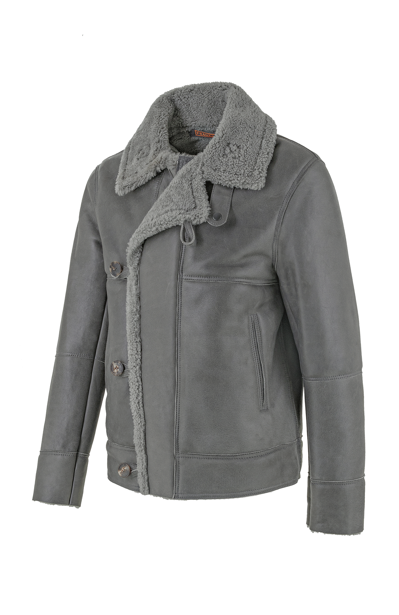 Lammfelljacke im Bikerstil - Liam
