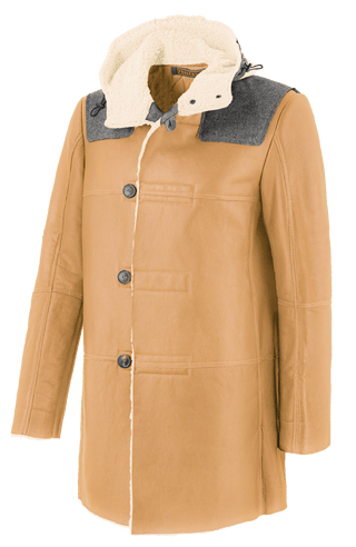 Lammfellmantel mit Kapuze - FinleyMulti