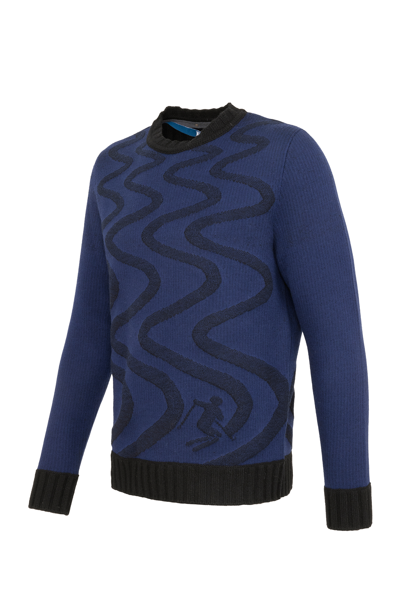 Strickpullover mit Schneespuren Motiv - Kaprun