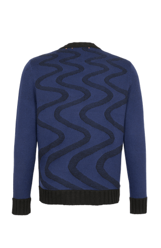 Strickpullover mit Schneespuren Motiv - Kaprun