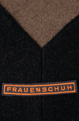 Wool blanket brown/black