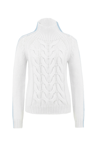 Knitted sweater with cable pattern - SaraCable