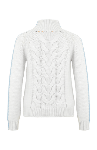 Knitted sweater with cable pattern - SaraCable