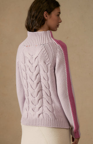 SaraCable Pullover mit Zopfmuster