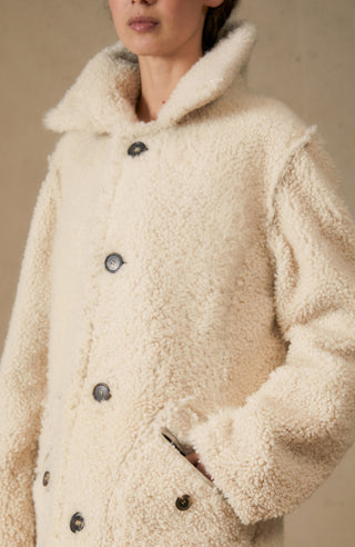 Isabella curly fur coat