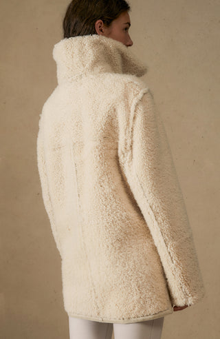 Isabella curly fur coat