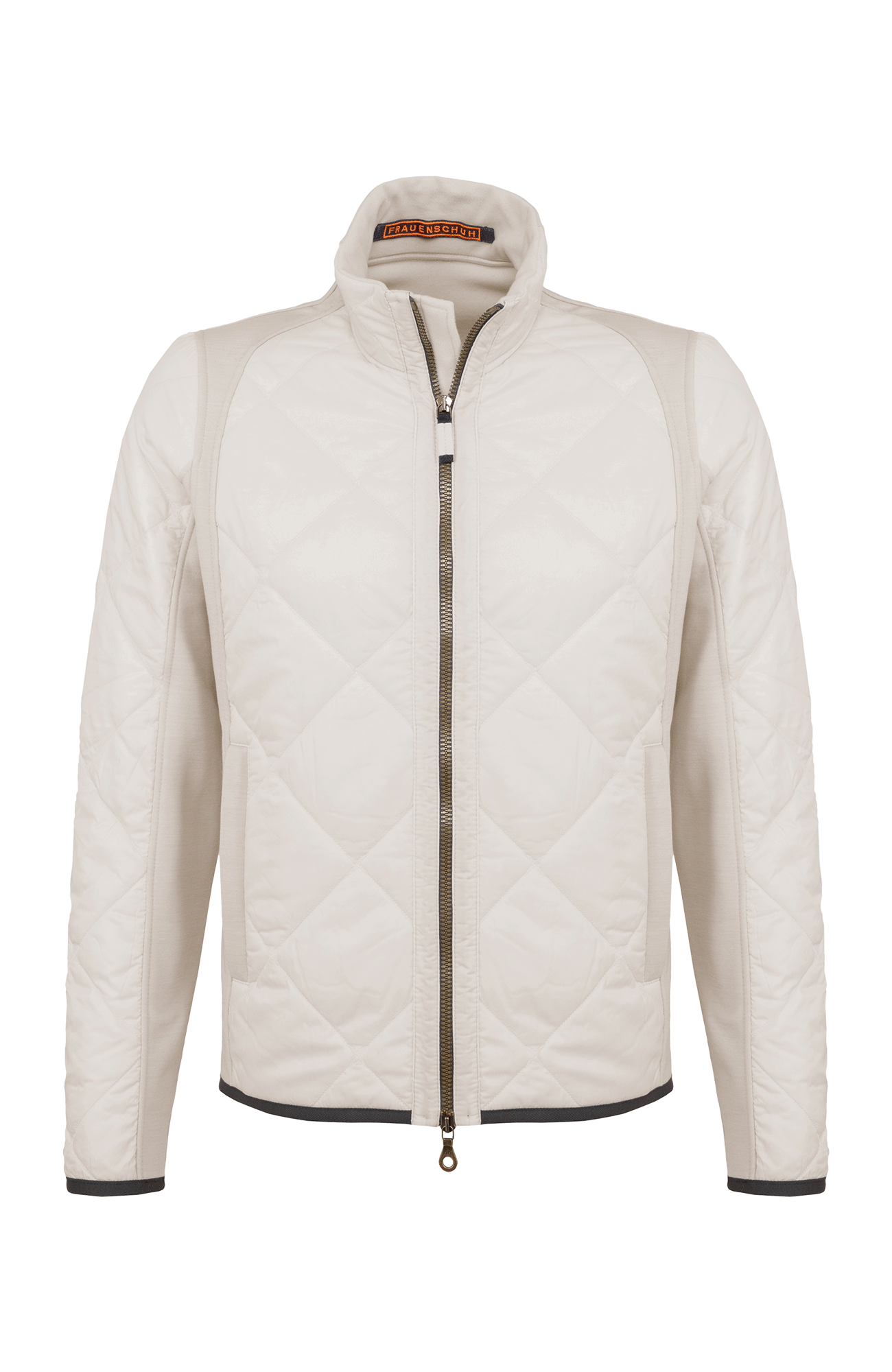hellbeige Herren Multifunktionsjacke von vorne