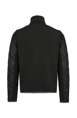schwarze Herren Multifunktionsjacke von hinten