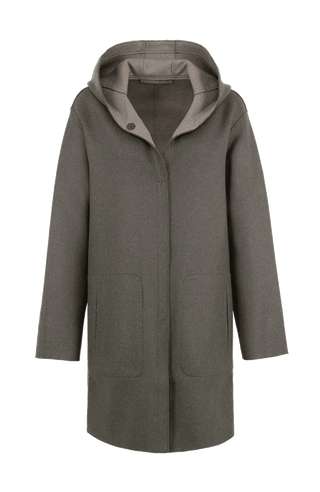 Wool coat with hood - Olivia