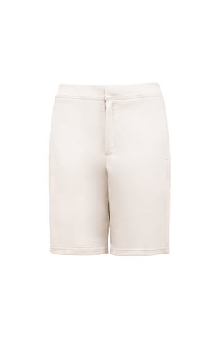 Weiße Baumwollshorts kurze Hose von vorne
