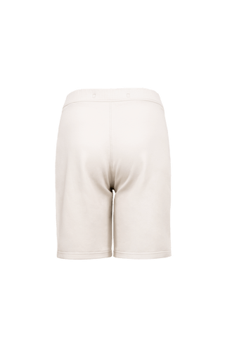 Weiße Baumwollshorts kurze Hose von hinten