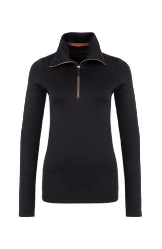Schwarzes baselayer Unterziehshirt von vorne