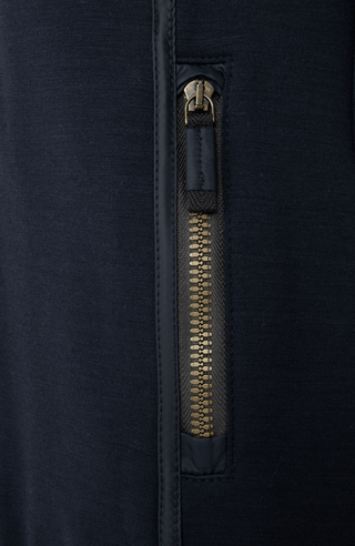 Damen Power Stretch Jacke in dunkelblau im detail.