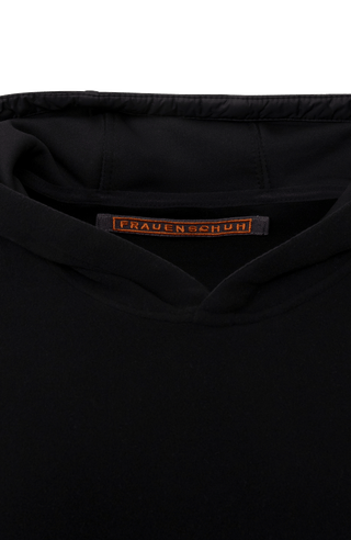 Damen Fleece Pullover in schwarz Detailbild