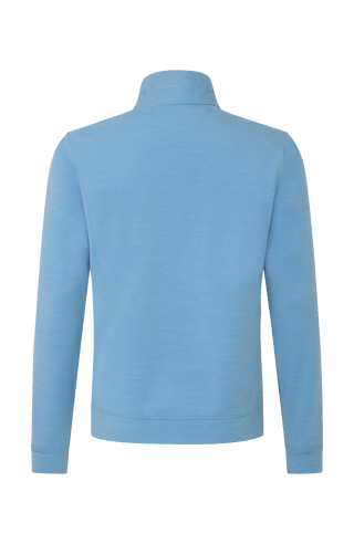 Frauenschuh Herrenjacke „Oliver PSW“ in der Farbe hellblau, Rückansicht, Gefertigt aus Power Stretch Wool – eine leichte, elastische und atmungsaktive Jacke für Frühling und Sommer. Mit sportlich-eleganter Passform und funktionalem Design für aktive Freizeit