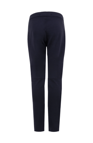 Rückansicht der Funktionshose Collin–WP von Frauenschuh für Herren – in Midnight-Blau, Slim Fit Passform mit Reißverschlusstaschen. Ideal für Outdoor-Aktivitäten und sportliche Einsätze