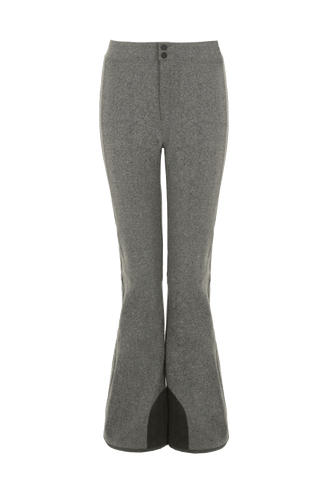 Damenskihose aus funktionalem Loden, Farbe:30-0 flanellgrau - Vorderansicht