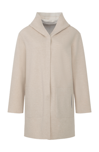 Wool coat with hood - Olivia