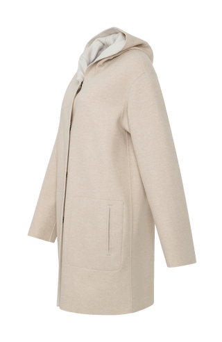 Wool coat with hood - Olivia
