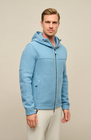 Boiled wool jacket with hood - George