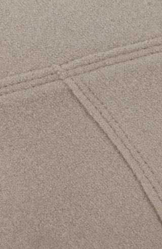 Knielanger Damen-Walkrock Modell Zita in cashmere Detailansicht – eleganter Wollrock mit klassischem Schnitt, ideal für Herbst und Winter.