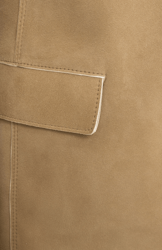 Ledersakko für Damen hellbraun von detail