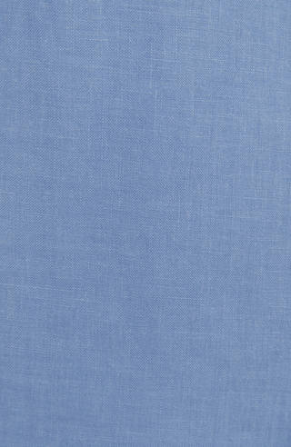 Leinenhemd für Herren, Modell Julian (Art. 643713) in hellblau, Detailansicht auf weißem Hintergrund fotografiert