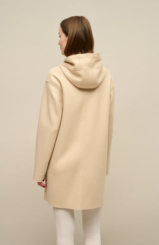 Wool coat with hood - Olivia