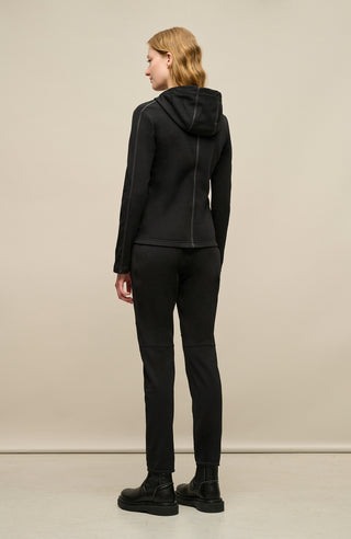 Jacke mit Kapuze aus Wool Powerstretch - Rania