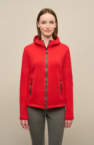 Jacke mit Kapuze aus Wool Powerstretch - Rania