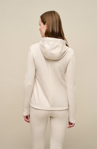 Jacke mit Kapuze aus Wool Powerstretch - Rania