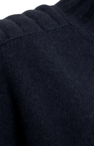 Strickpullover mit Rollkragen midnight von Detail