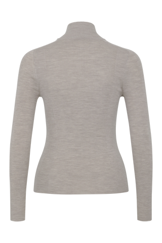 Damen Unterziehshirt Modell 713560 Jean-MV in pearl Rueckansicht, aus feinster Merinowolle von Frauenschuh