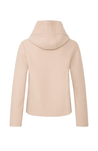 Walkjacke mit Kapuze frosted rose von hinten