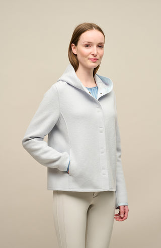 Walkjacke mit Kapuze ice blue von Detail