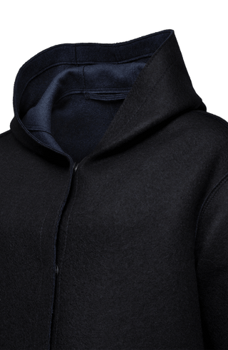 Wool coat with hood - Olivia