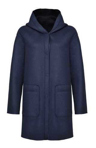 Wool coat with hood - Olivia