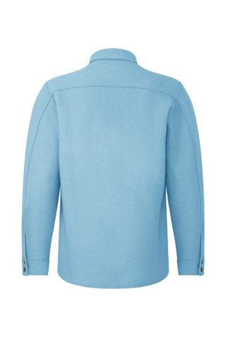 Herren Walkjacke im Holzfäller-Stil Valentin-CW (Modell 003129) in Farbe powderblue Rueckansicht– FRAUENSCHUH Kitzbühel, made in Austria