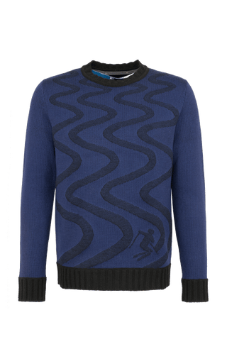 Sweater mit Schneespuren Muster - Kaprun-ME