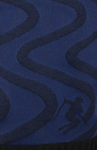 Kaprun Sweater mit Schneespuren Muster