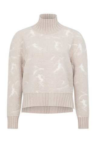 Strickpullover mit Skifahrermotiv - TinaMulti