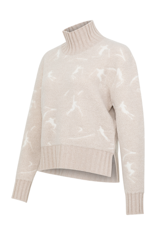 Strickpullover mit Skifahrermotiv - TinaMulti