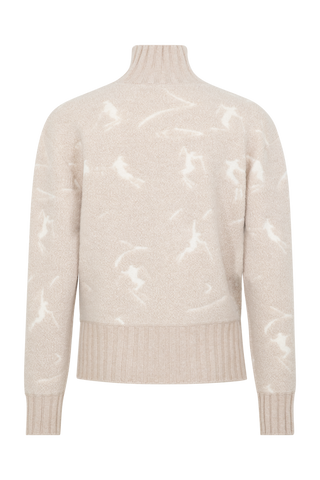 Strickpullover mit Skifahrermotiv - TinaMulti