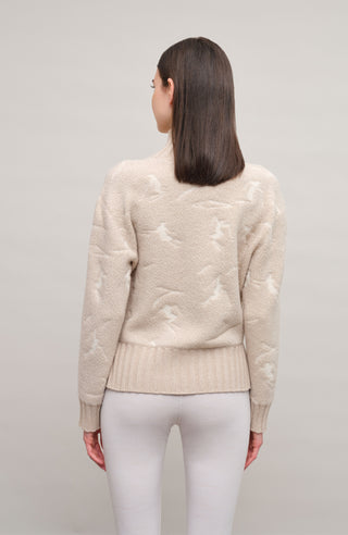 Strickpullover mit Skifahrermotiv - TinaMulti
