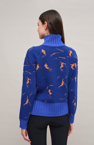 Strickpullover mit Skifahrermotiv - TinaMulti