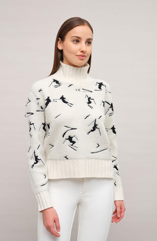 Pull tricoté à motif skieur - TinaMulti