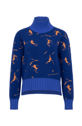 Strickpullover mit Skifahrermotiv - TinaMulti