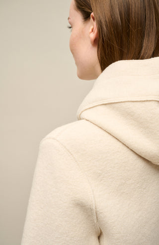 Patrizia Hooded Cooked Wool Jacket