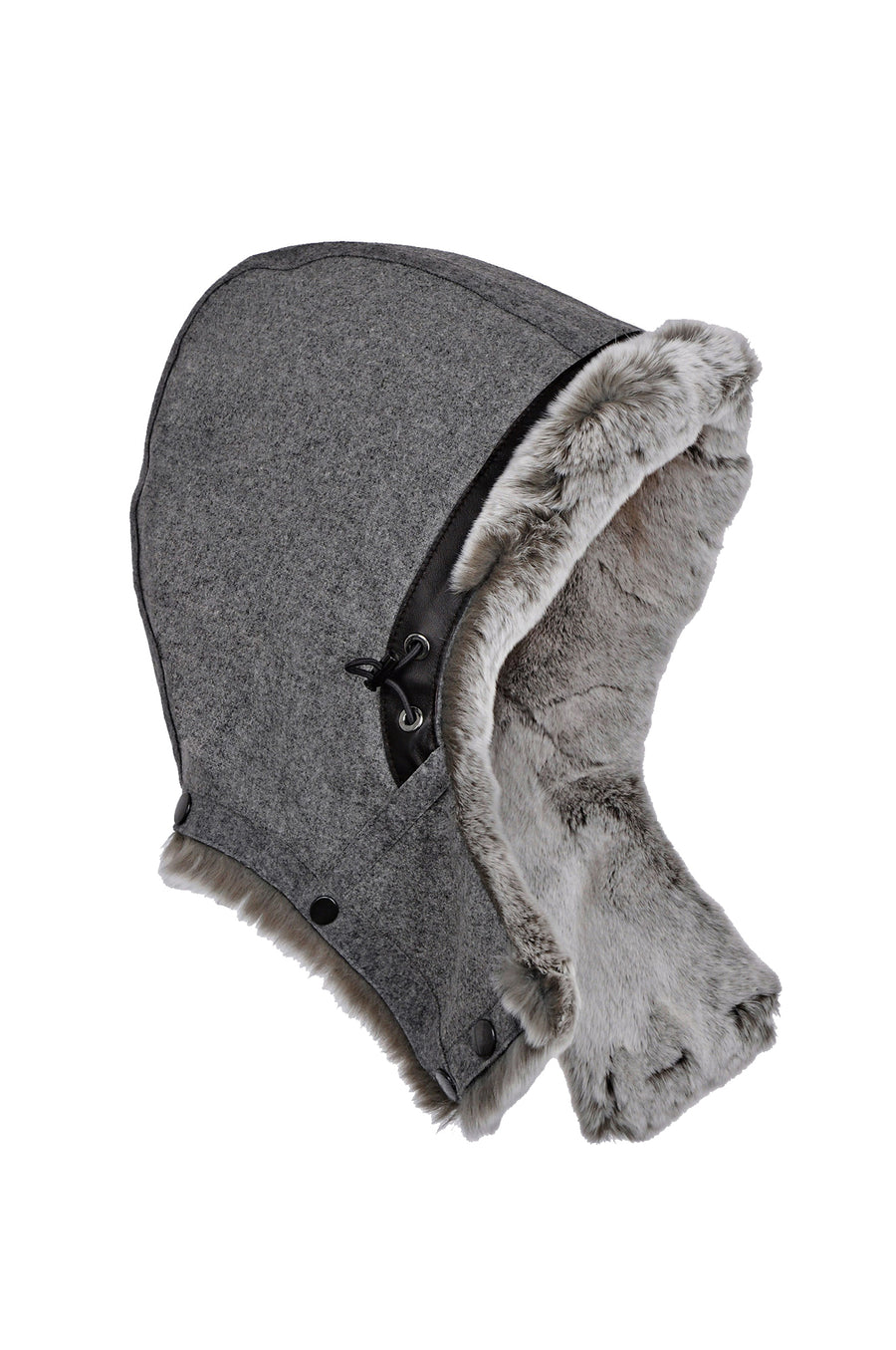 Hooded Rex rabbit with loden
