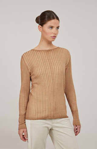 Rundhalspullover - CameliaDyed